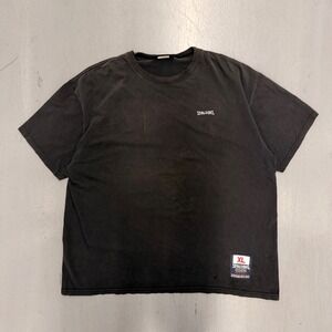 Vintage Spalding Athletic T-Shirt XL Faded Black Boxy Fit Jock Tag Distressed